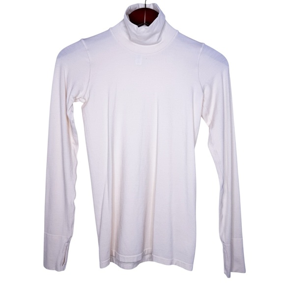 ATHLETA Foresthill Ascent Seamless Turtleneck Top Size Small in Abalone - Picture 2 of 8